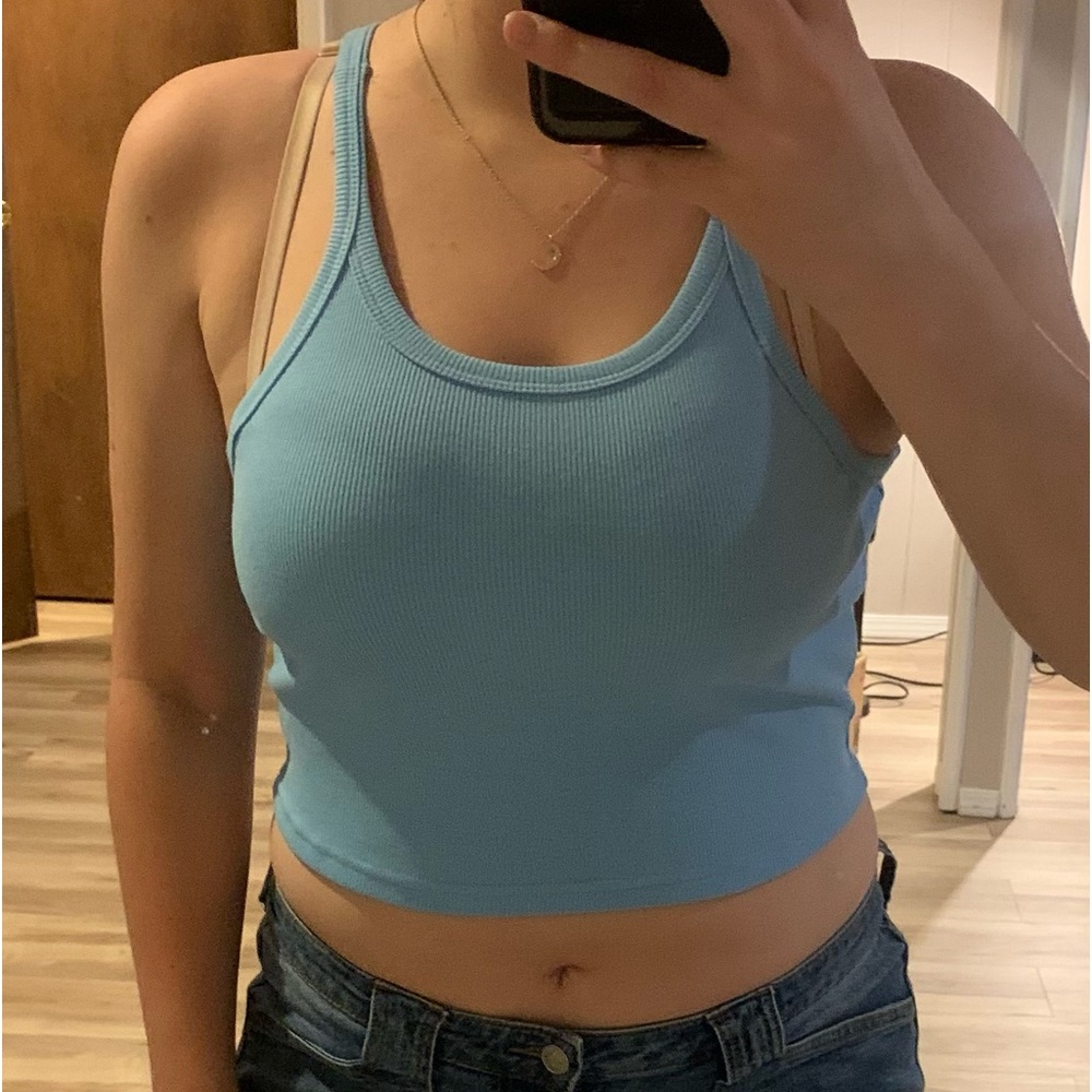 BLUE TANK TOP
